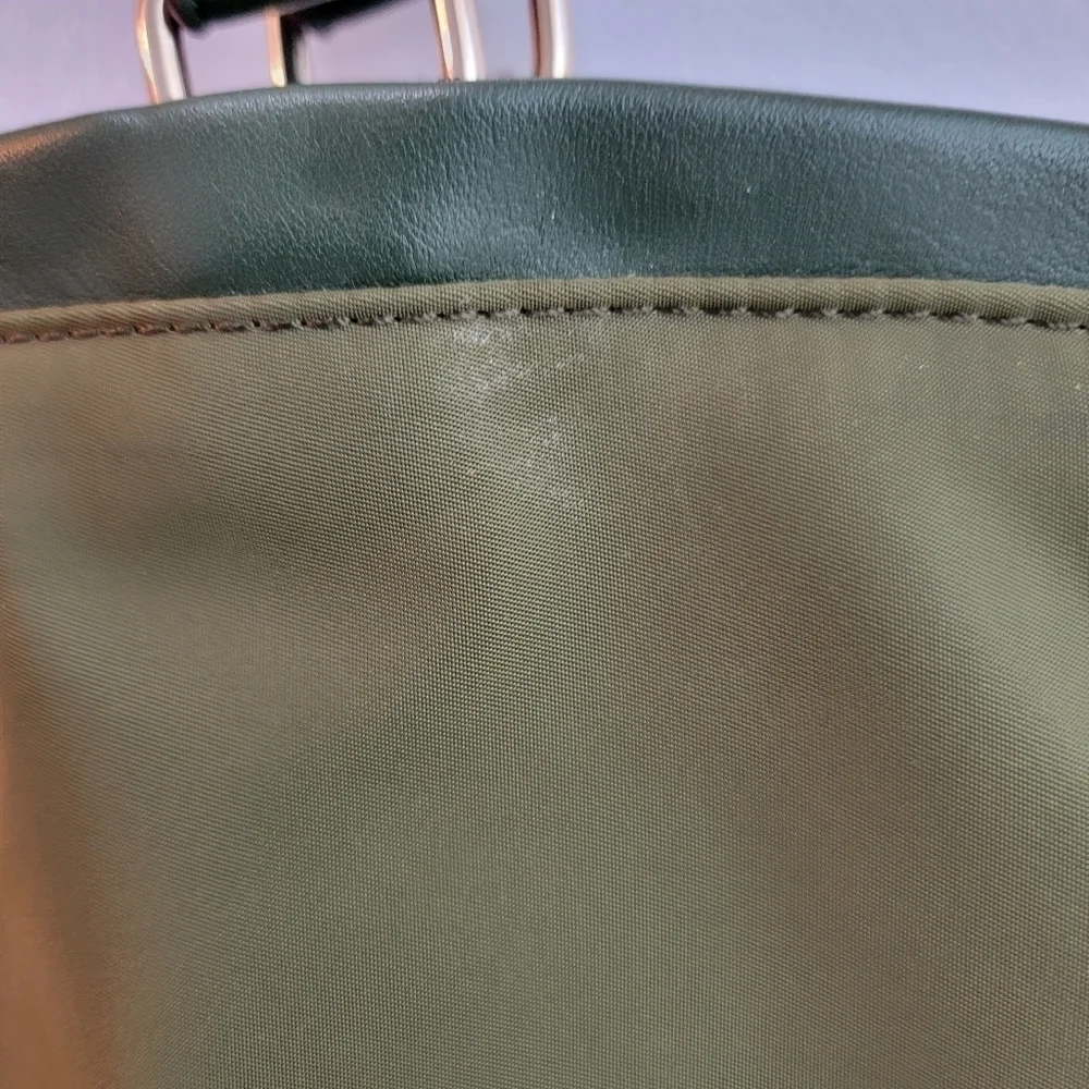 Miztique Nylon and Faux Leather Tote Bag
